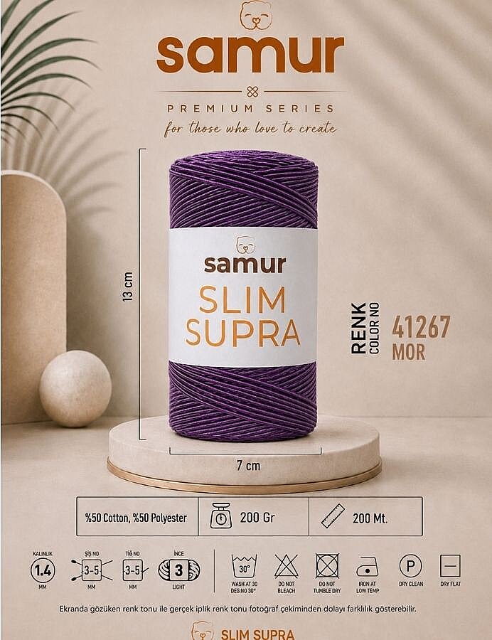 SAMUR,SLIM SUPRA 41267 MOR - 