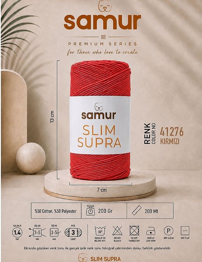SAMUR,SLIM SUPRA 41276 KIRMIZI - 