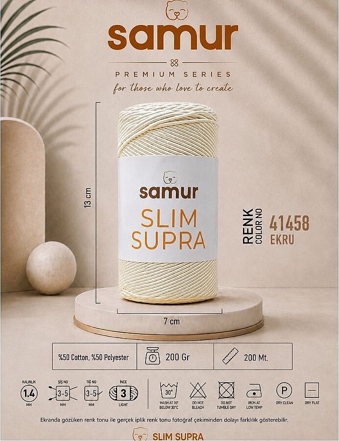SAMUR,SLIM SUPRA 41458 EKRU - 
