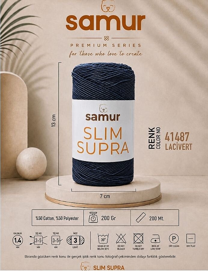 SAMUR,SLIM SUPRA 41487 LACİVERT - 