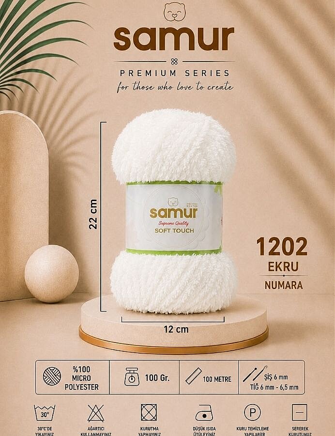 SAMUR,SOFT TOUCH 1202 EKRU - SAMUR
