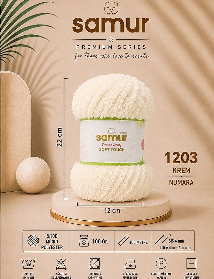 SAMUR,SOFT TOUCH 1203 KREM - SAMUR