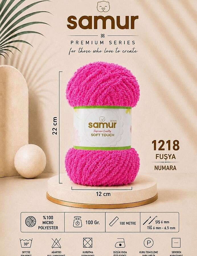 SAMUR,SOFT TOUCH 1218 FUŞYA - SAMUR