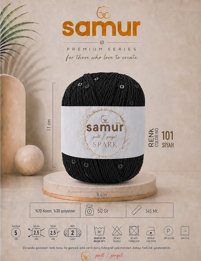 SAMUR,SPARK 101 SİYAH - SAMUR