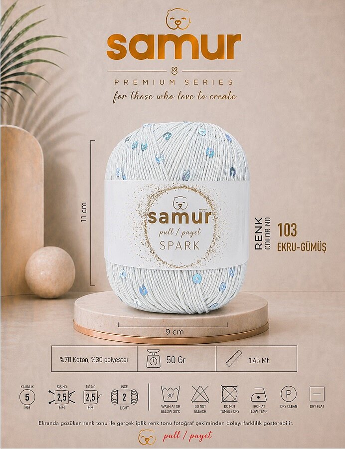SAMUR,SPARK 103 EKRU-GÜMÜŞ - SAMUR