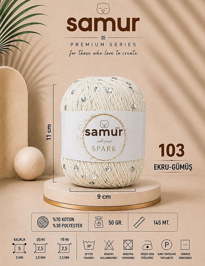 SAMUR,SPARK 103 EKRU-GÜMÜŞ - SAMUR