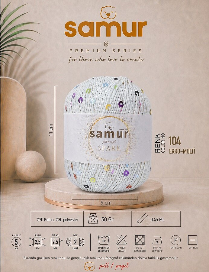 SAMUR,SPARK 104 EKRU-MULTİ - SAMUR