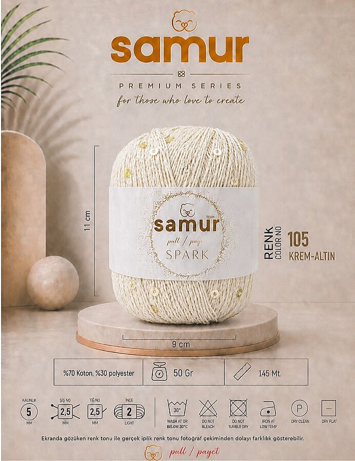 SAMUR,SPARK 105 KREM-ALTIN - SAMUR