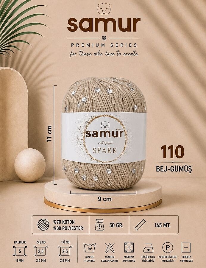 SAMUR,SPARK 110 BEJ-GÜMÜŞ - SAMUR