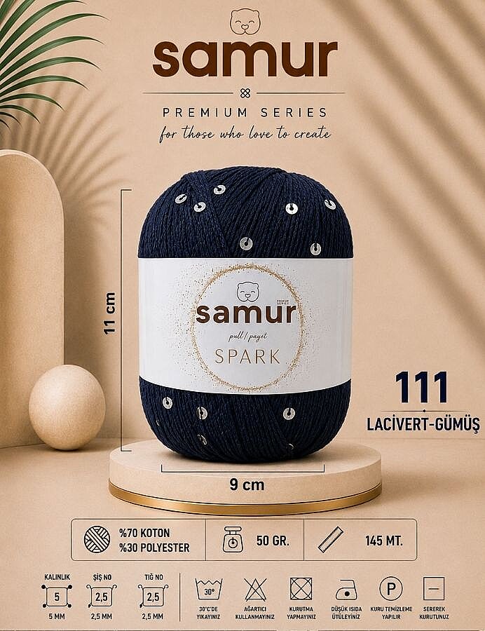 SAMUR,SPARK 111 LACİVERT-GÜMÜŞ - SAMUR