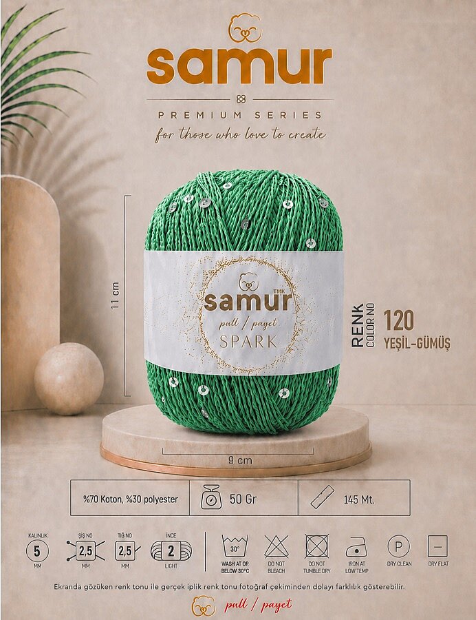 SAMUR,SPARK 120 YEŞİL-GÜMÜŞ - 1