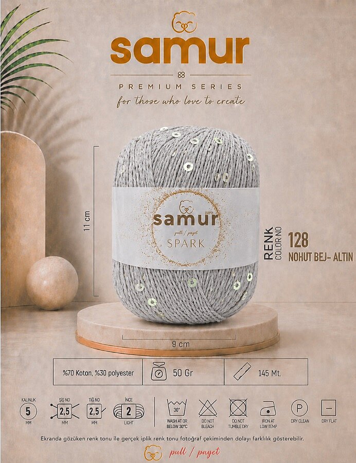 SAMUR,SPARK 128 NOHUT BEJ-ALTIN - 1
