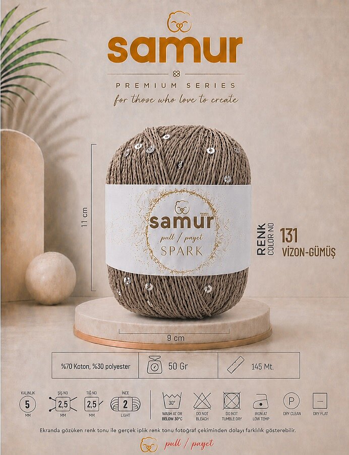 SAMUR,SPARK 131 VİZON-GÜMÜŞ - 1