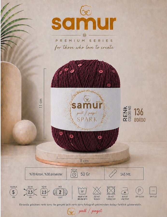 SAMUR,SPARK 136 BORDO - 1