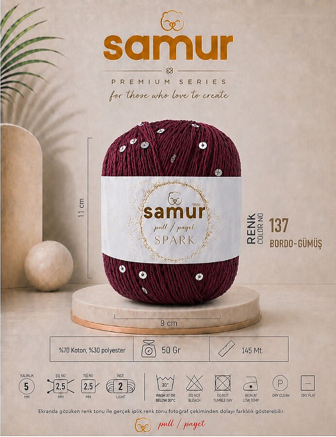 SAMUR,SPARK 137 BORDO-GÜMÜŞ - 1