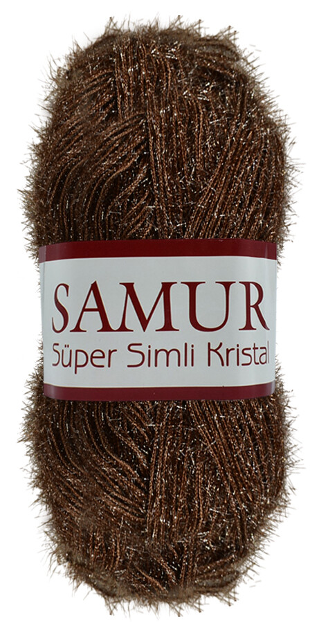 SAMUR,SÜPER SİMLİ KRİSTAL 6195 KAHVE - SAMUR
