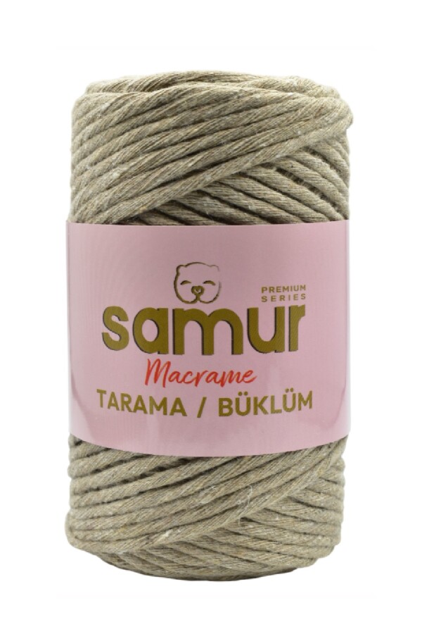 SAMUR,TARAMA BÜKLÜM MAKROME 04 KOYU BEJ - SAMUR