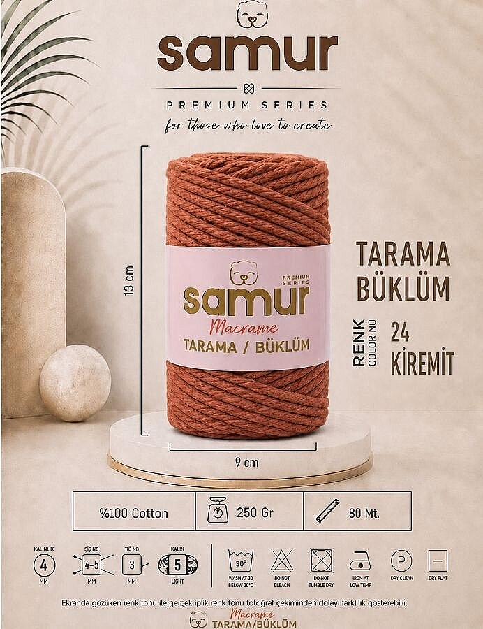 SAMUR,TARAMA BÜKLÜM MAKROME 24 KİREMİT - SAMUR