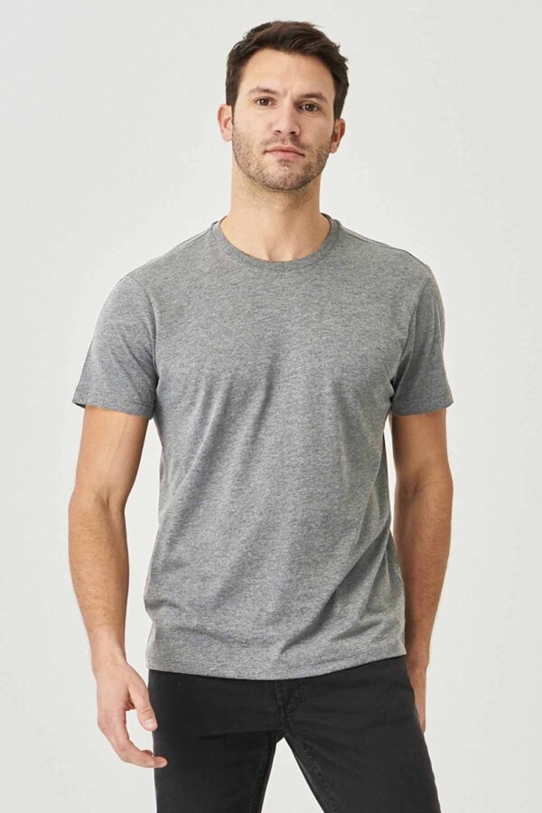 SIFIR YAKA 100′LÜ PROMOSYON T-SHIRT GRİ (S) - HOBİSO