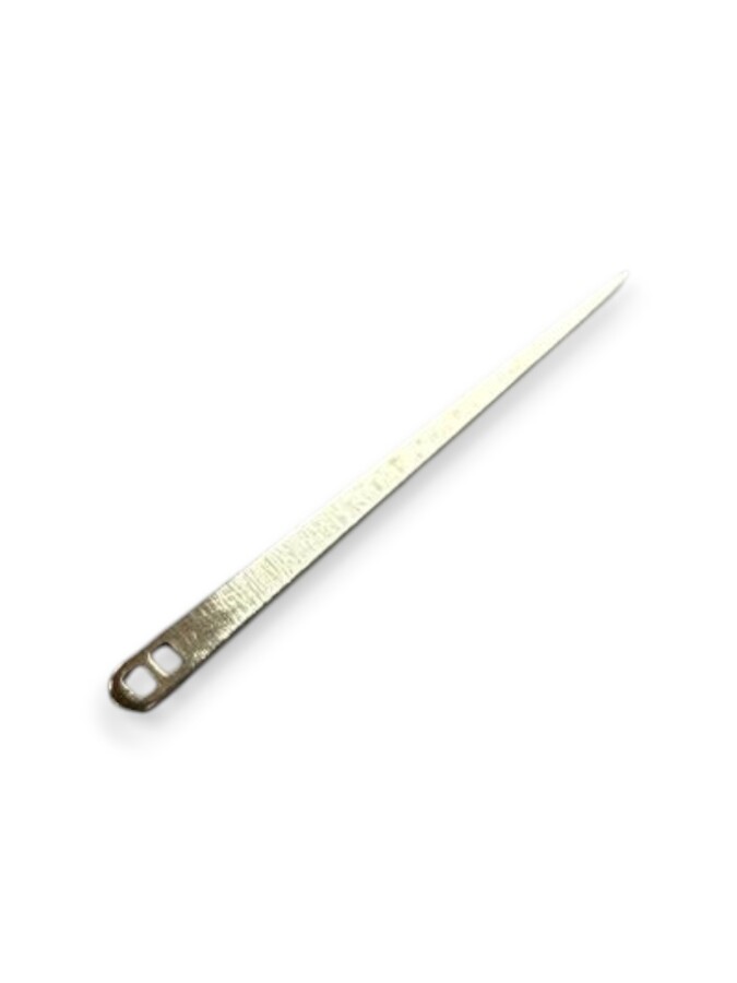 TAÇ,TEL KIRMA İĞNESİ SİVRİ ÇİFT DELİKLİ (ORJİNAL GÜMÜŞ) - TAÇ