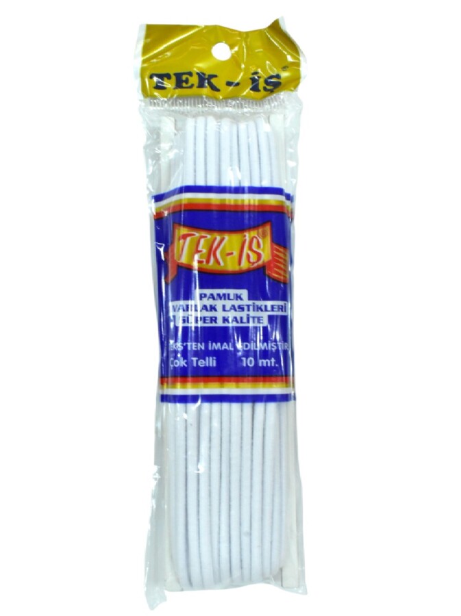 TEKİŞ,03 MM MAVİ PAMUK YUVARLAK LASTİK - TEKİŞ