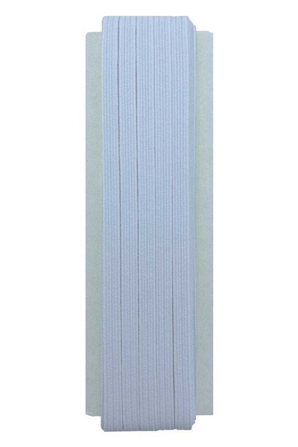 TEKİŞ,06 MM YASSI LASTİK NO : 1 BEYAZ - 1