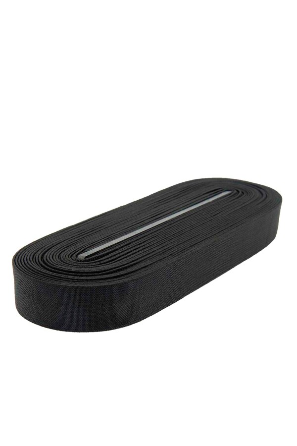 TEKİŞ,25 MM DOKUMA PAÇA LASTİK SİYAH - 2