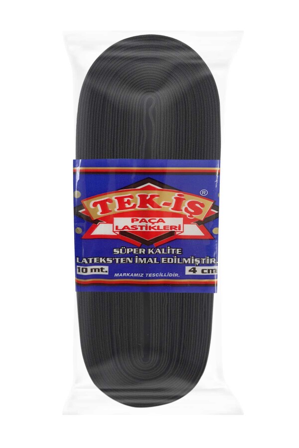 TEKİŞ,40 MM DOKUMA PAÇA LASTİK SİYAH - 1
