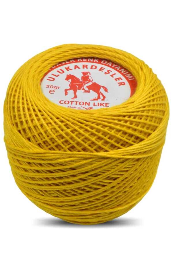 ULUKARDEŞLER,50 GR MERSERİZE PANÇ İPİ 10 SARI - ULU KARDEŞLER