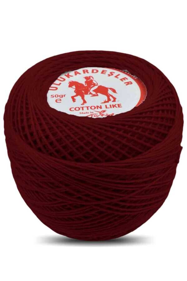 ULUKARDEŞLER,50 GR MERSERİZE PANÇ İPİ 22 BORDO - ULU KARDEŞLER