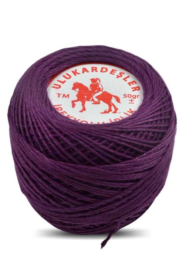 ULUKARDEŞLER,50 GR MERSERİZE PANÇ İPİ 30 KOYU MOR - ULU KARDEŞLER