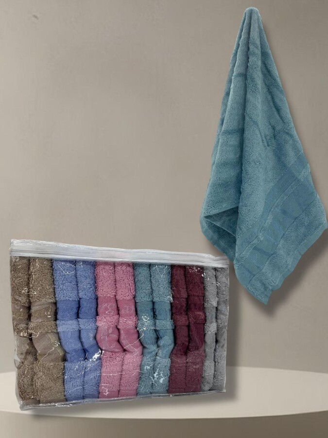 YONCAGÜL,50X90 BAMBOO HAVLU SETİ (6PARÇA) - YONCAGÜL